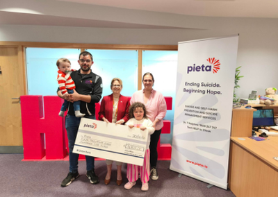 A huge thank you to Hugh O’Brien for raising an incredible €4,805 for Pieta through his 700km Family Journey from Mizen Head to Malin Head. Your dedication and generosity will make a real difference, helping Pieta continue to support those who need it most. Thank you, Hugh, and everyone who supported this amazing challenge.